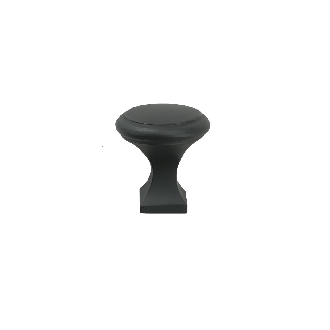 Bronze Beveled Cabinet Knob - Square Base